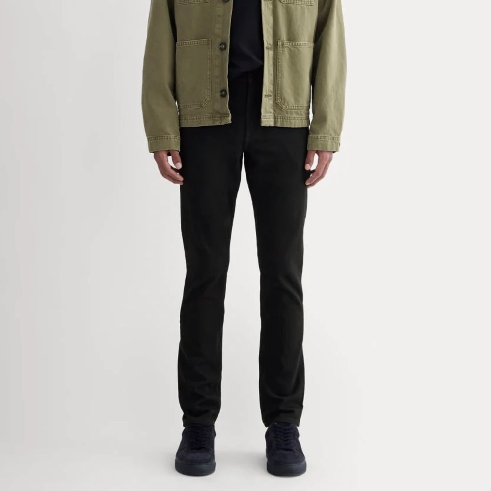 Everlane Men’s The Slim 4-Way Stretch Organic Cotton Jeans - Black - 34x34